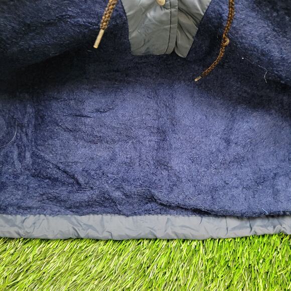 Vintage Kentucky Coach Jacket Large 25x29 Blue Sherpa-Lined - Picture 5 of 12